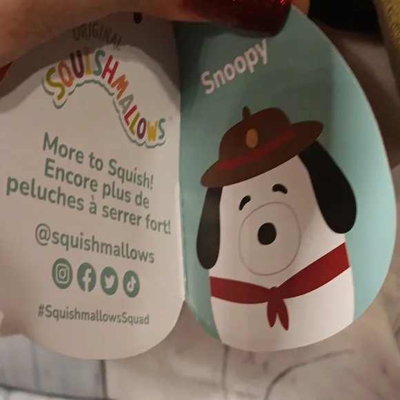 Peanuts Squishmallows Snoopy and Woodstock NWT - Picture 9 of 10